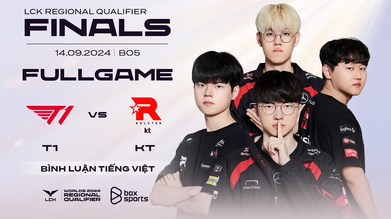 T1 vs KT | Full Game 1, 2, 3, 4, 5 | Worlds 2024 LCK Regional Qualifier [FINALS]