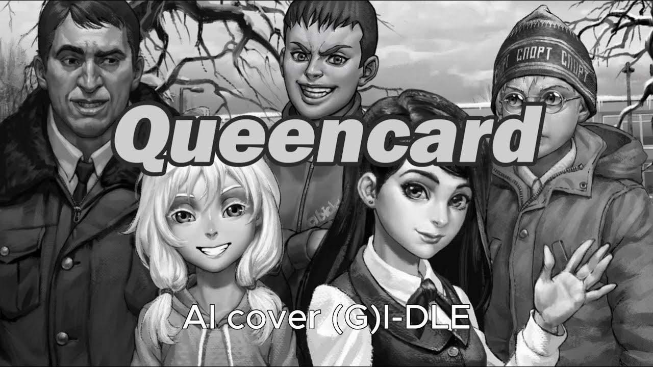Тихонов, Рома, Антон, Оля, Полина - Queencard (AI cover (G)I-DLE ) | Зайчик