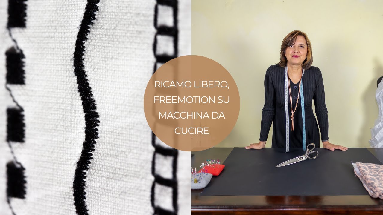 Ricamo libero, freemotion su macchina da cucire