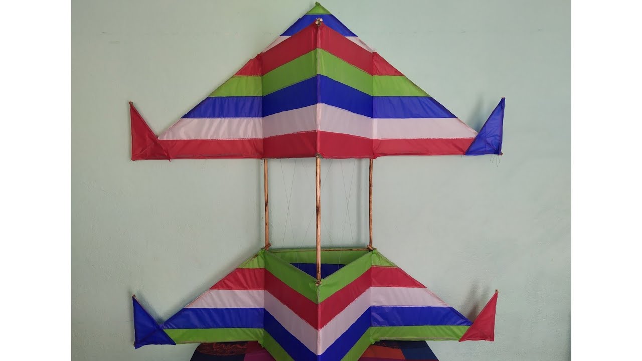 Forrado de papalote en forma de avión // Airplane Kite