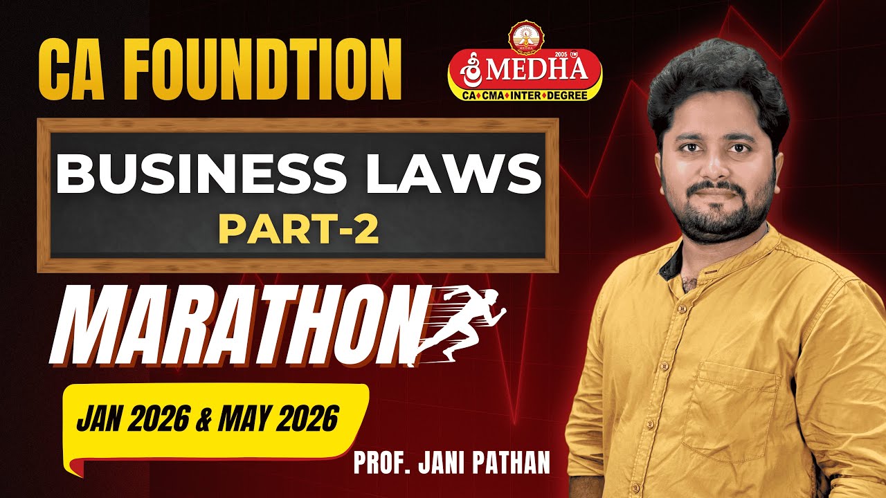 Business Laws Marathon | CA Foundation | Jan 2026 & May 2026 | Part-2