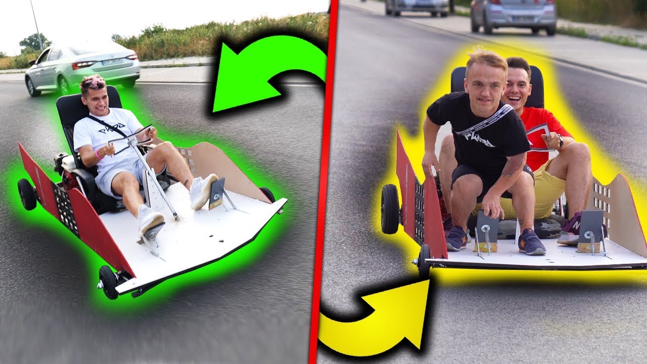 EKIPA TESTUJE NASZ POJAZD - GOKART *50km/h*