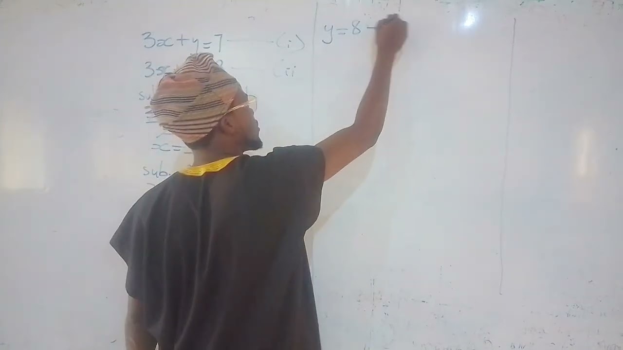 Simultaneous equation (substitution method)