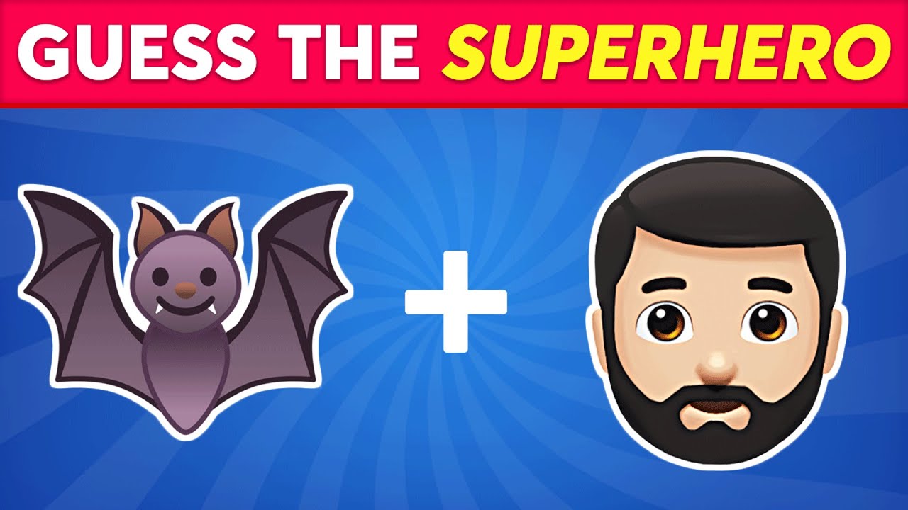 Guess The SUPERHERO by Emoji? 🦇 🦸‍♂️ Emoji Quiz | Panda Quiz