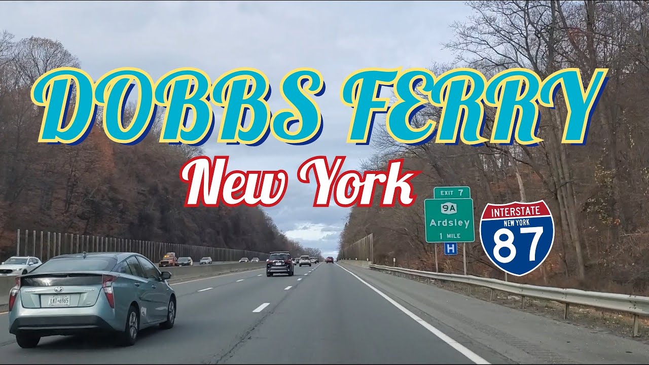 DOBBS FERRY/SAW MILL RIVER ROAD/I-87 MAJOR DEEGAN EXPRESSWAY EXIT 7 TO ARDSLEY#newyork#usa#travel