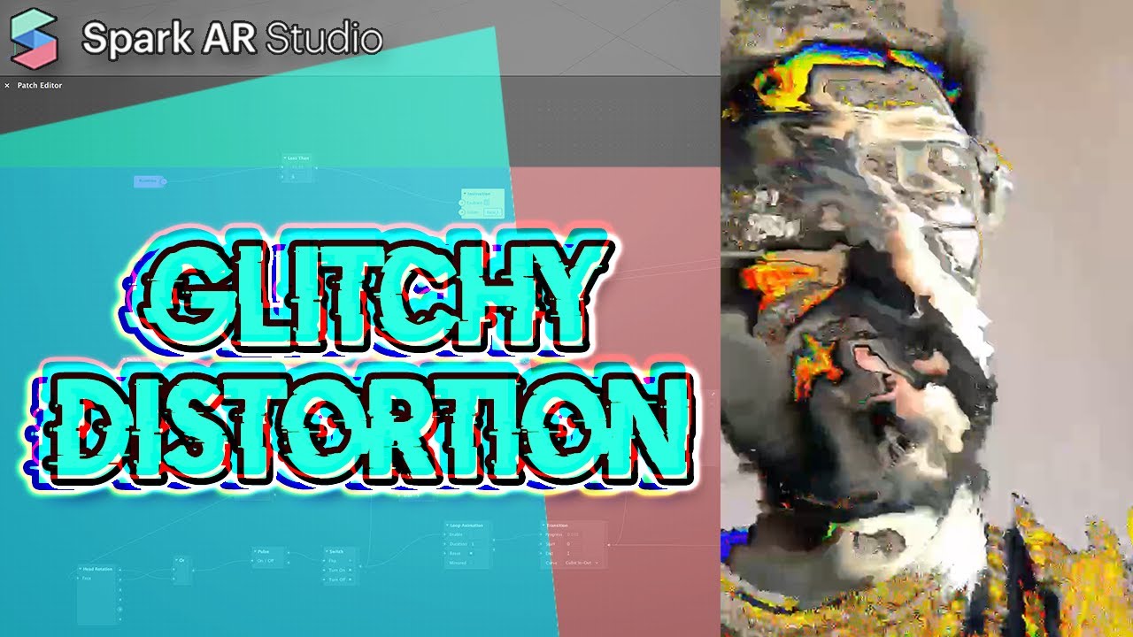 Spark Ar Tutorial - CLONE shader Glitch effect in Patch editor