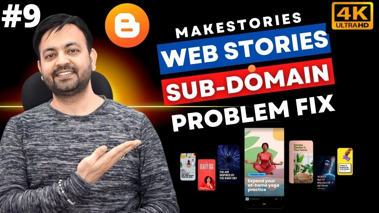 Web Stories for Blogger Makestories Sub Domain Problem Fix 2022 (Hindi) | Techno Vedant