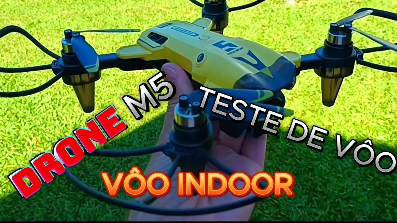 TESTE DE VÔO DRONE M5 MONSTER ,MELHOR DRONE PARA COMEÇAR. MODO INDOOR.