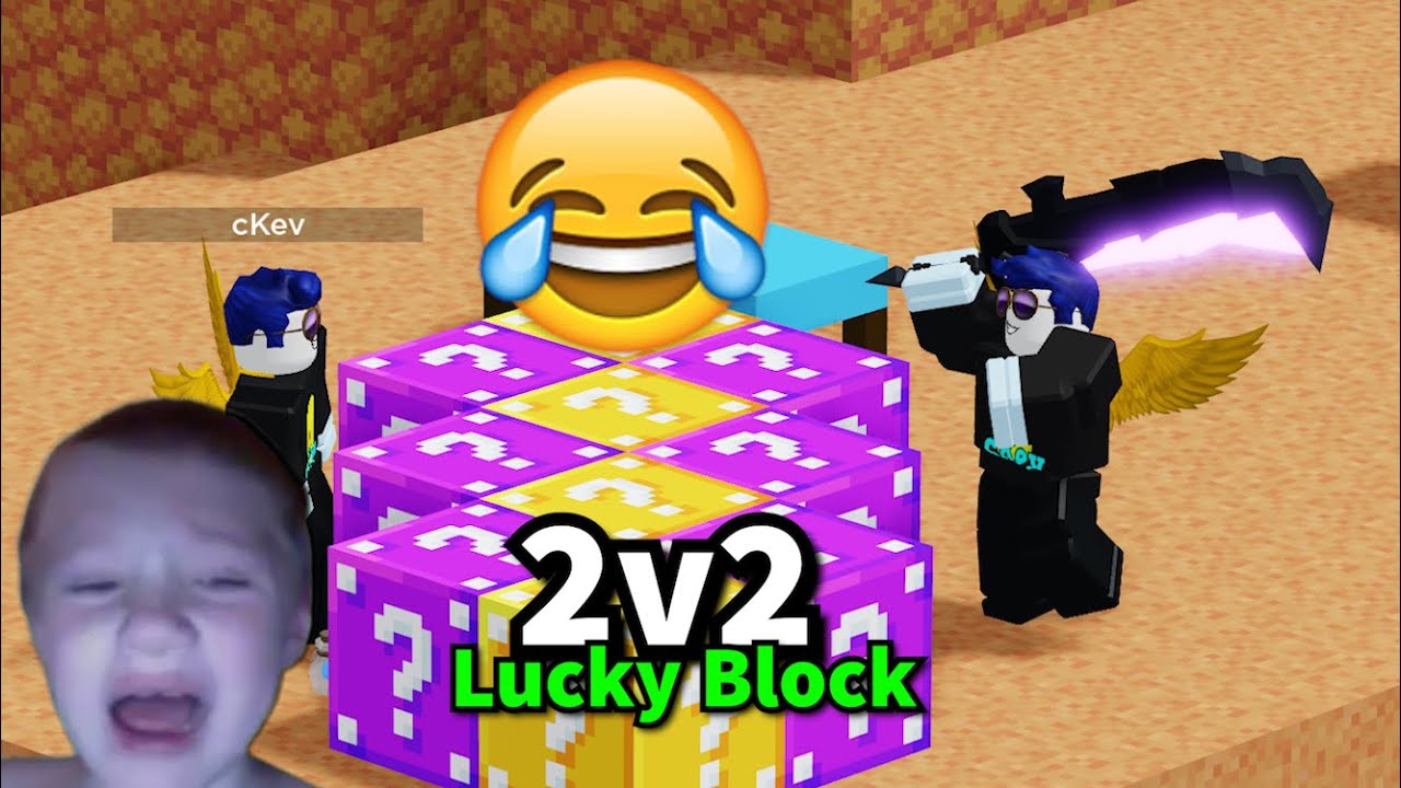 Lucky Block ONLY 2v2 (Funny Roblox Bedwars)