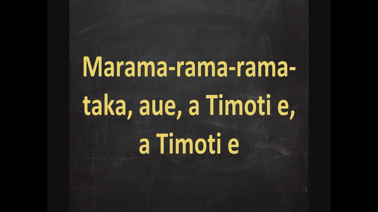 Maori Calendar Song - Maramataka Lyrics On Screen