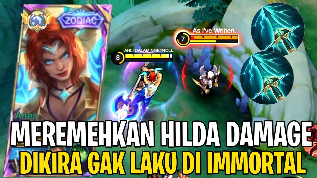 Dikira Hilda Damage Gak Meta Di Immortal - Top Global Hilda - Mobile Legends