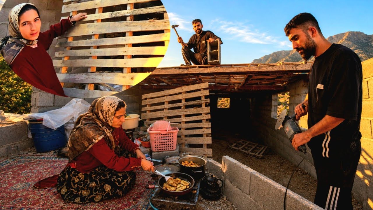 ❤ Nomadic life in the mountains | Building a dream home with a love of cooking