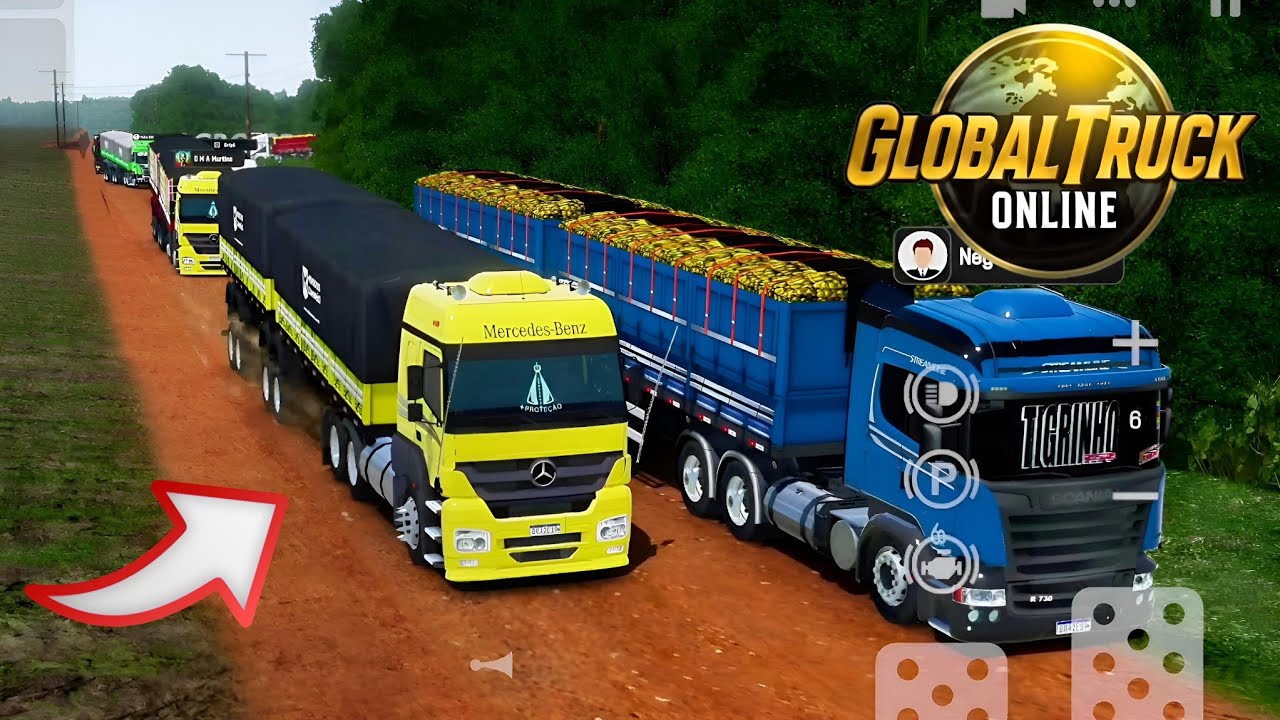 MEGA COMBOIO SAINDO DA AGROGRÃO COM OS INSCRITOS - Global Truck Online [corte da live]