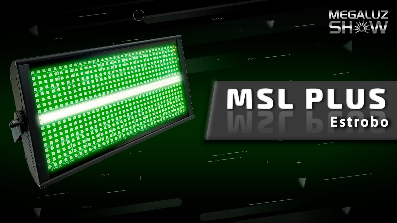 MEGALUZ Show │MSL PLUS. ESTROBO LED RGB+W EL MEJOR BAÑO DE COLOR PARA ESCENARIOS.