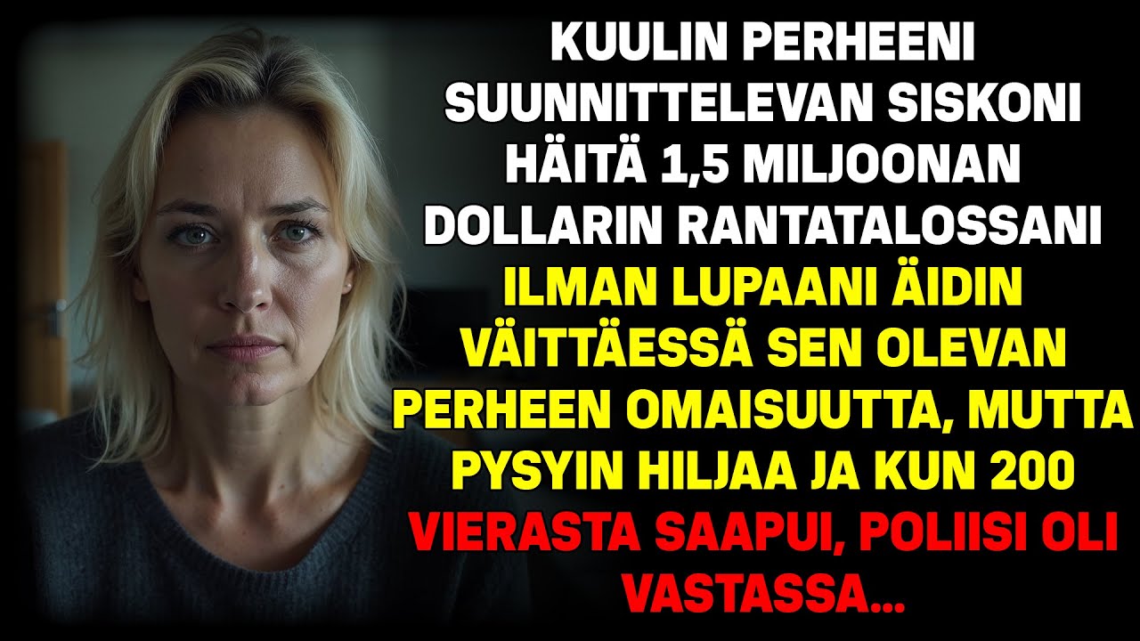 Kuulin perheeni suunnittelevan siskoni häitä 1,5M $ rantatalossani kysymättä minulta. Joten minä...