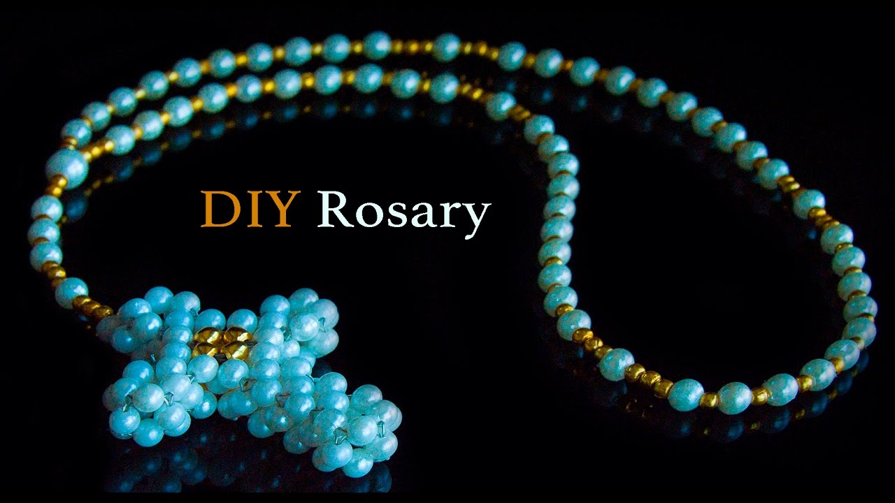 How to make a rosary|Handmade jewelry|Beaded rosary making |jewelry design| beads art\vineeta mishra