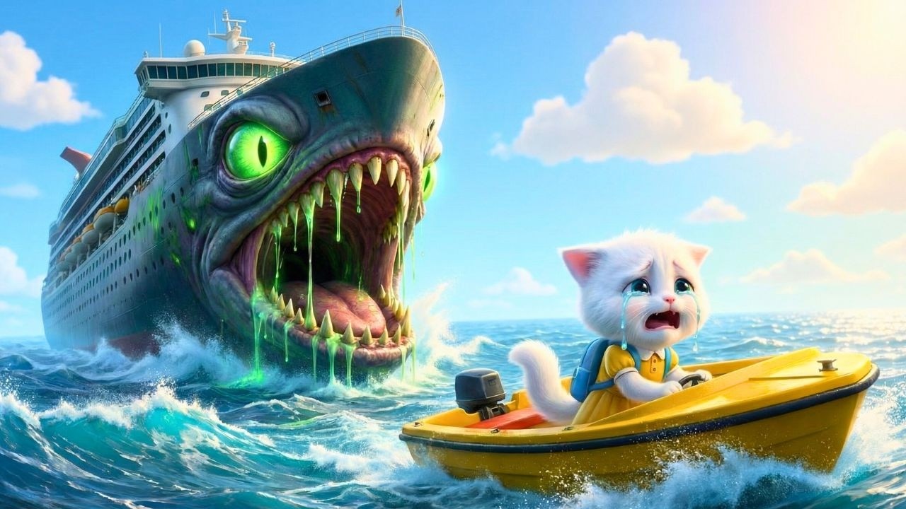 😱 MY KITTEN IS TRAPPED! (The Luxury Ship Turned Into A Monster) | Luna And Theo |