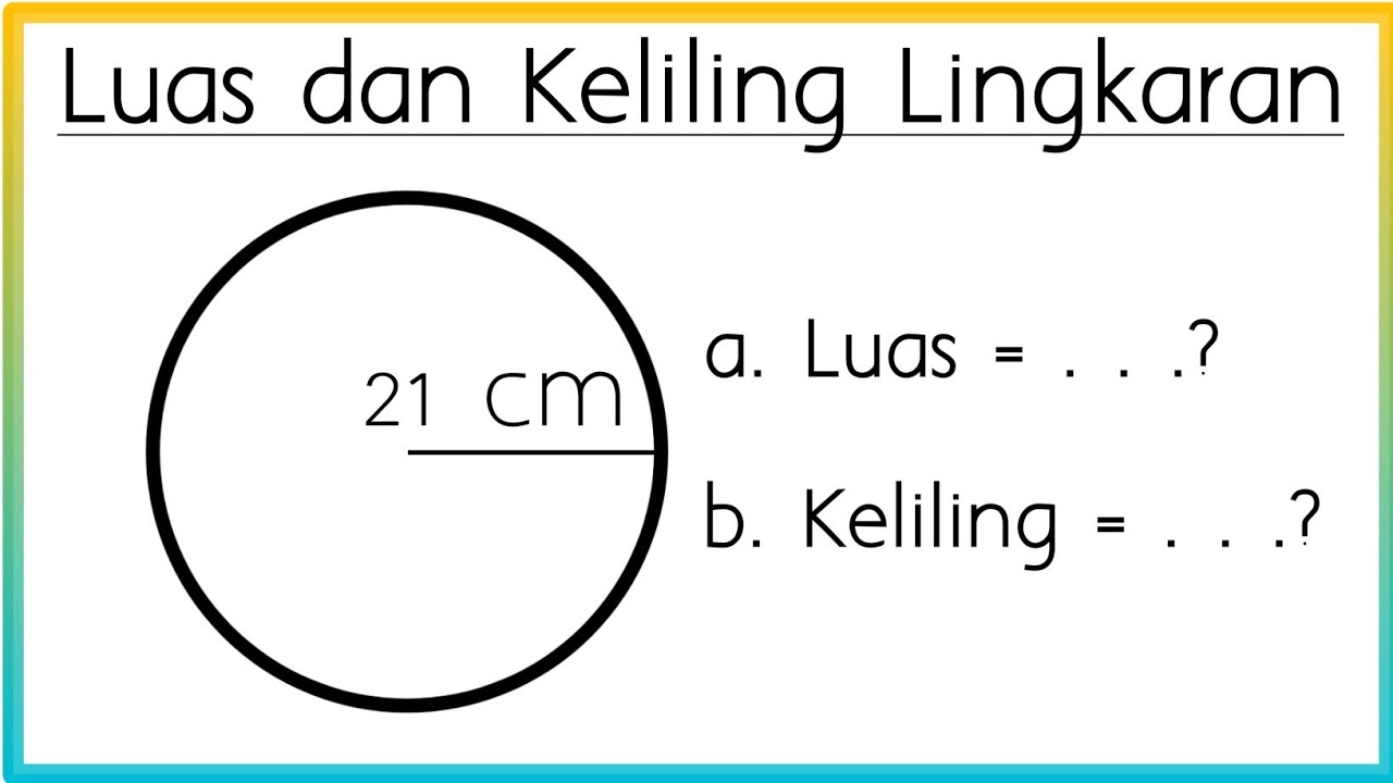 Cara Mudah Menghitung Luas dan Keliling Lingkaran || Matematika SD