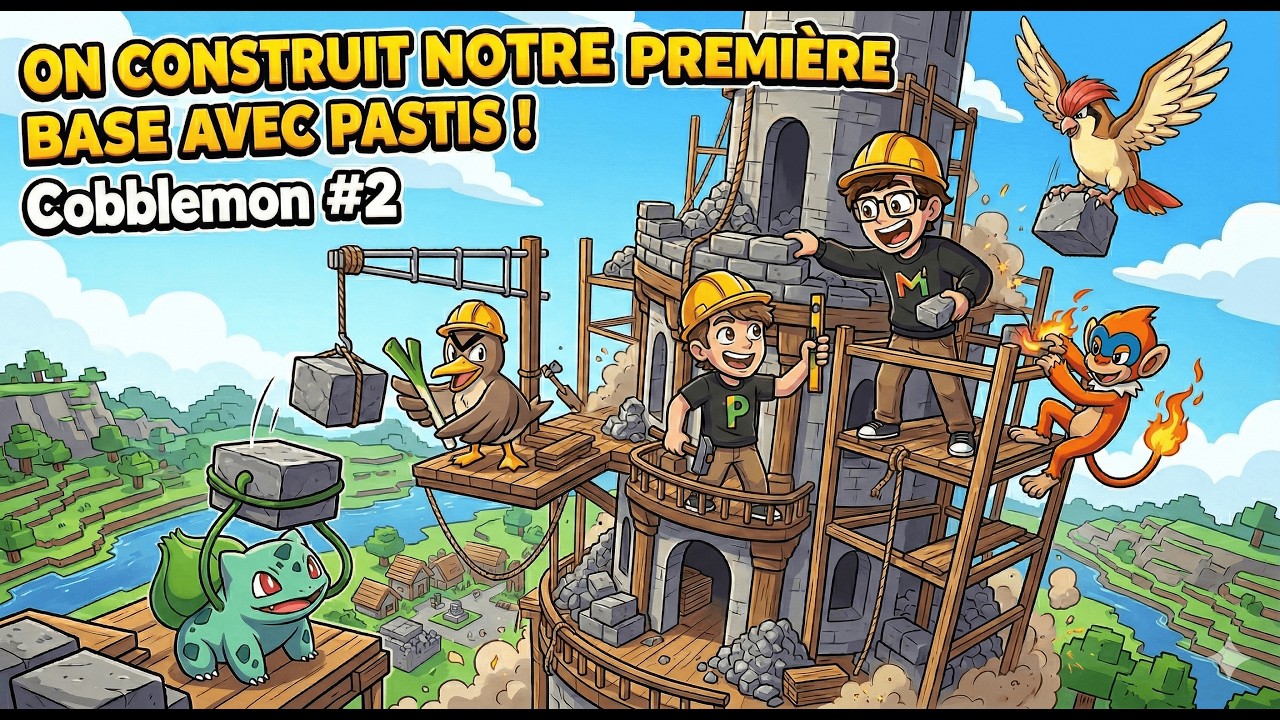 Cobblemon #2 : Construction de la base avec Pastis