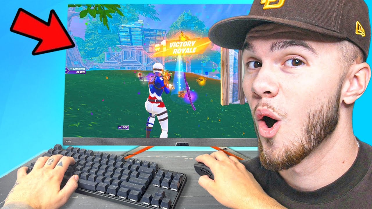 Я играл в Arena на ЛУЧШЕМ МОНИТОРЕ FORTNITE...