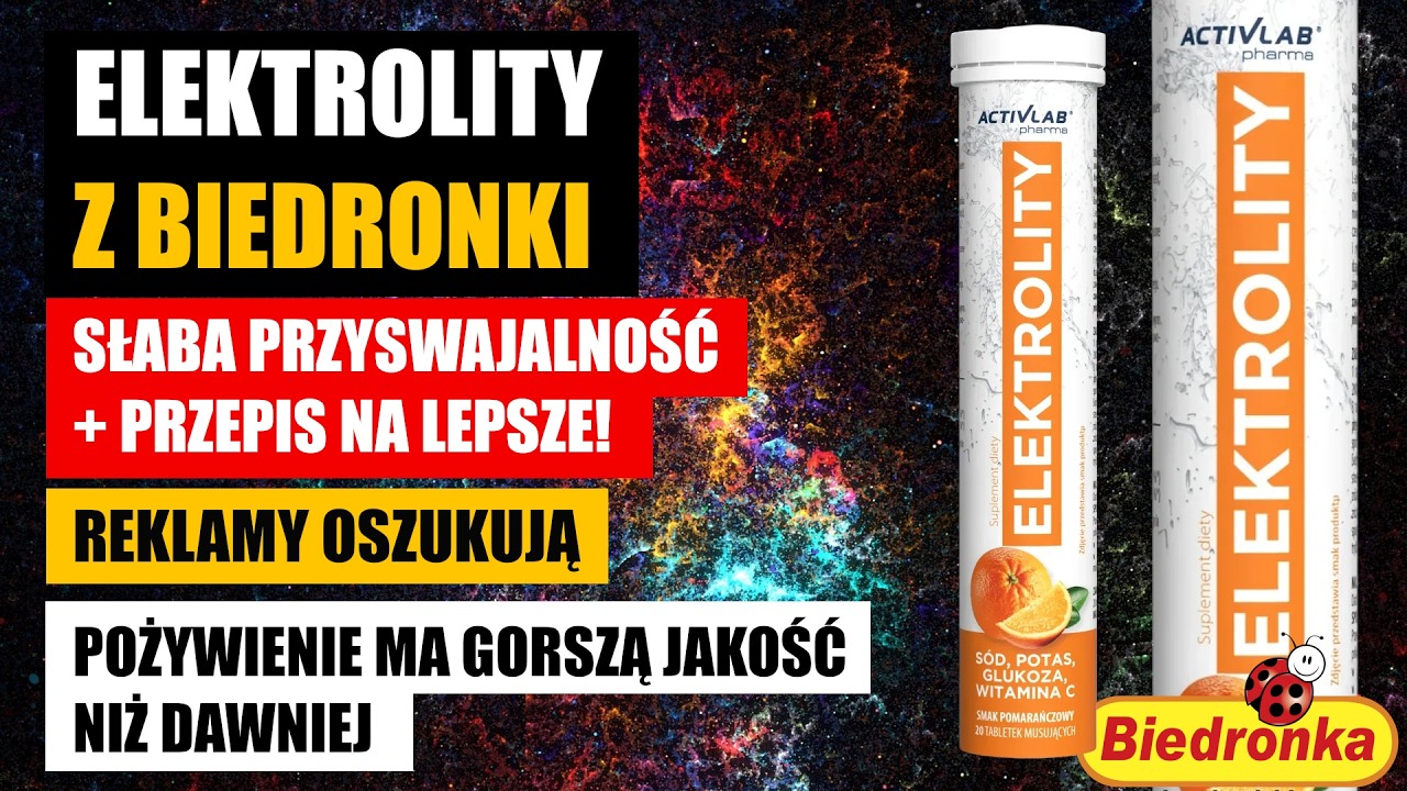 Elektrolity z Biedronki &ndash; czy warto kupić? ❌ Słaba przyswajalność? + PRZEPIS na lepsze!
