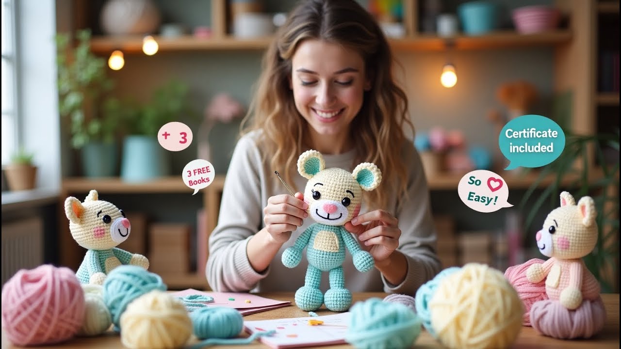 180 Patrones de Amigurumis + Curso Completo para Tejer Juguetes y Mas!