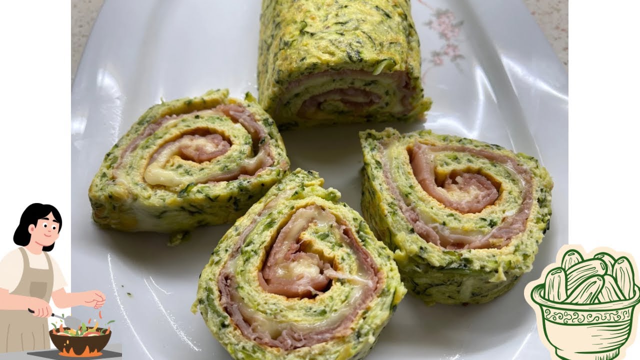 ROTOLO di ZUCCHINE RIPIENO 🥒 | Facile, Veloce e Super Gustoso!