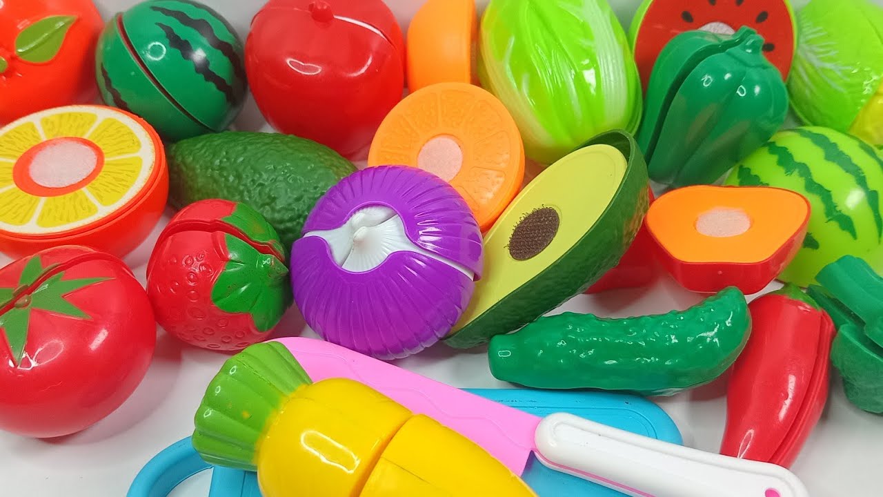 🍓🥕果物と野菜切りASMR｜見始めたら止まらない…✨ 超気持ちいい Plastic Cutting Sounds 🎧
