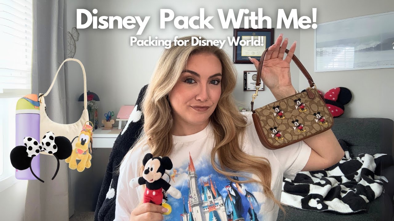DISNEY WORLD PACK WITH ME ✨ | Week long Disney trip, packing essentials and tips