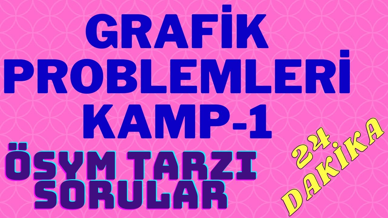 GRAFİK PROBLEMLERİ POWER KAMP-1 +2 NET 2020DGS 2020KPSS 2020ALES 2021YKS