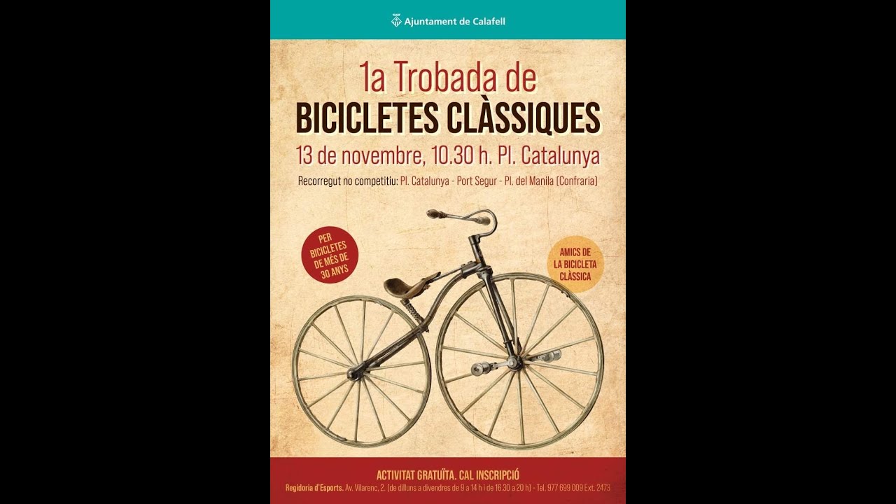 1ª trobada de bicicletas clásicas Calafell 2021