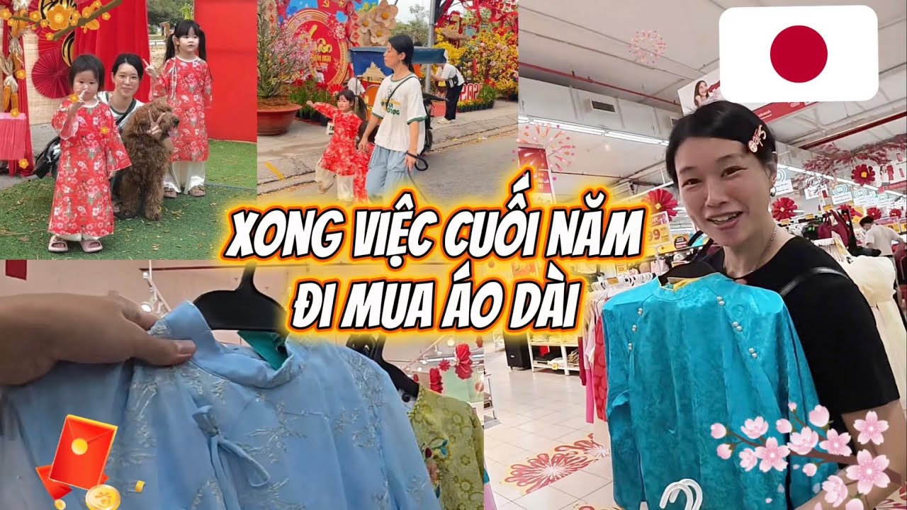 🧧HOSHIHO Tết 2026 | Làm Xong Việc Cuối Năm, Đi Mua Áo Dài Cho Shiho Và 2 Đứa Nhỏ