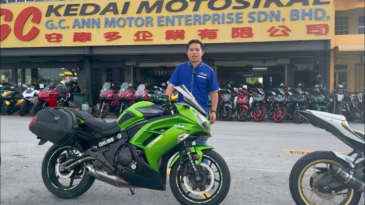 2012 Kawasaki Er6f Er6 Fairing With Side Box For Sales ! 1 Year Warranty ! Muka 0 ! G.C.Ann Motor