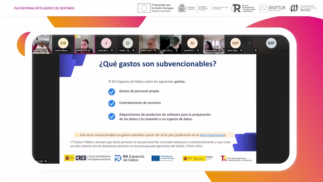 Webinar Espacio de datos turismo y kit de espacio de datos