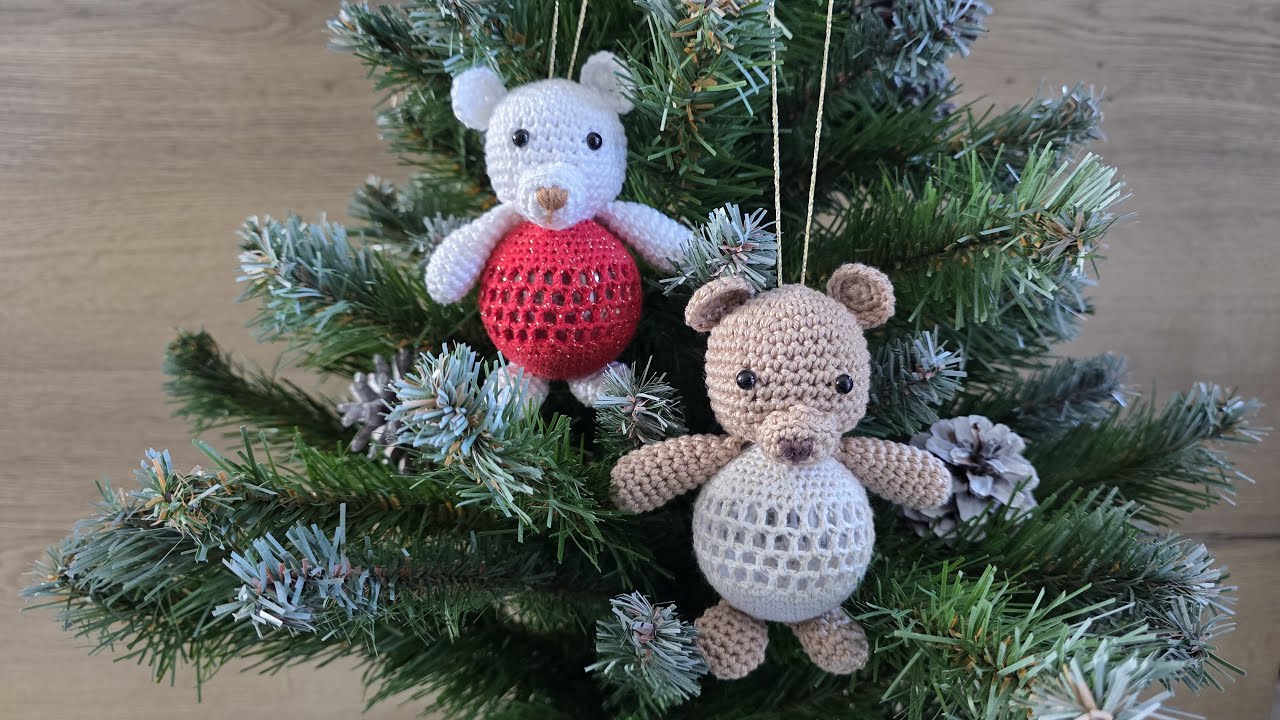 Boule de Noël ourson