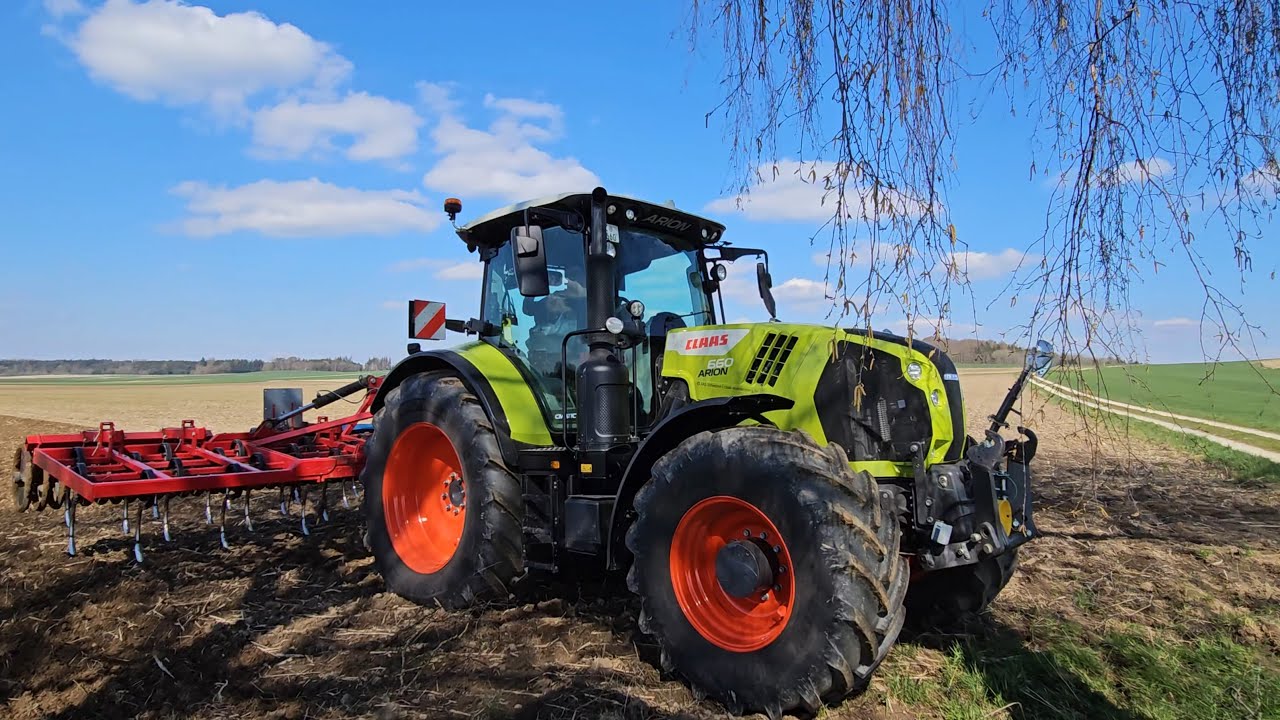 CLAAS 660 ARION hat leichtes Spiel mit 6 Meter Arbeitsbreite !
