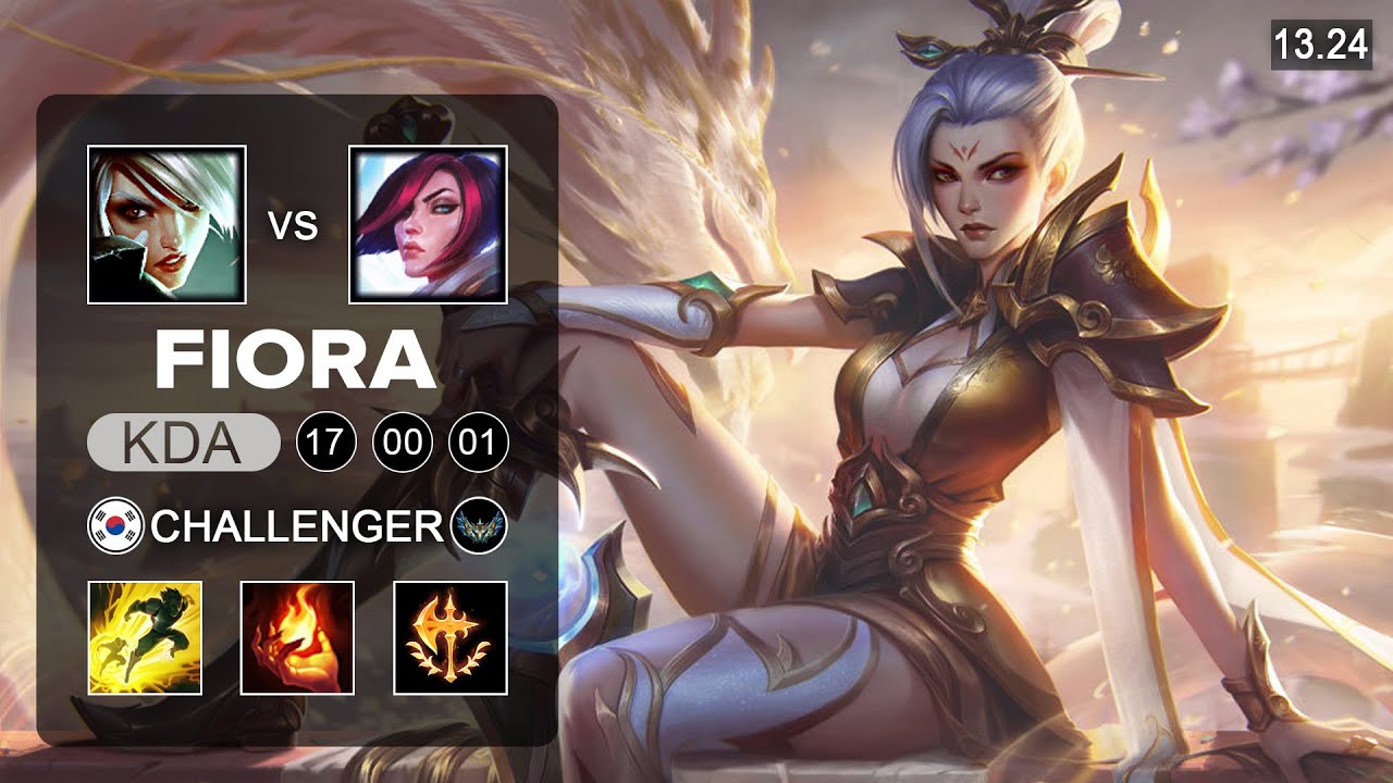 Riven vs Fiora Top - KR Challenger - Patch 13.24 Season 13