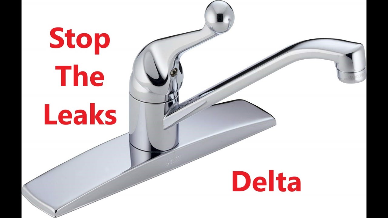 Устраните течь в кране Delta Faucet. Однорычажный кран.