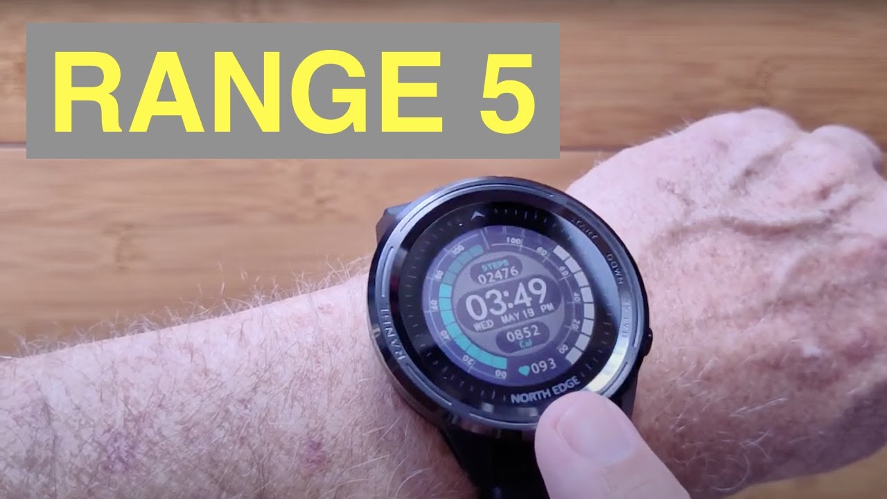 NORTH EDGE RANGE 5 GPS Altimeter Compass 5ATM Diver/Adventurer's Sports Smartwatch: Unbox & 1st Look