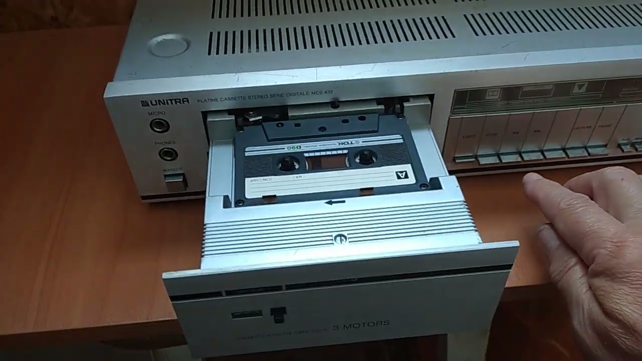 UNITRA MDS 432 Platine cassette stereo serie digitale видео работы