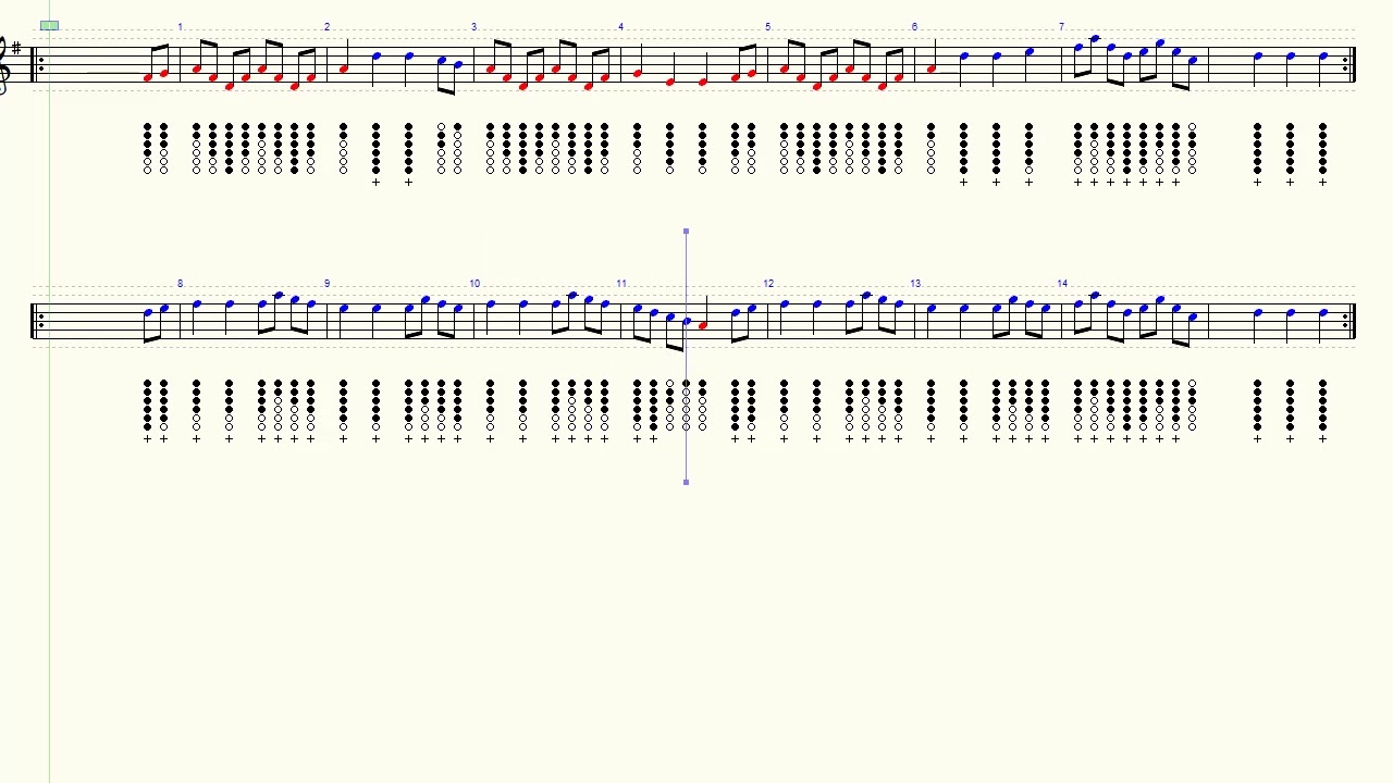 Soldier's Joy - Reel - Folk Tune - Tin Whistle - Play Along Tab Tutorial