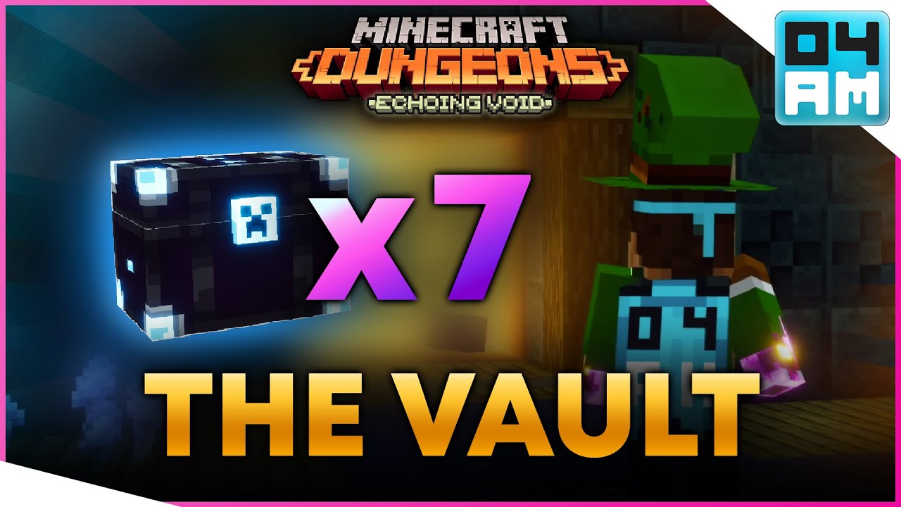 THE VAULT - 7 OBSIDIAN CHESTS & All Secret Stronghold Switch Locations in Minecraft Dungeons