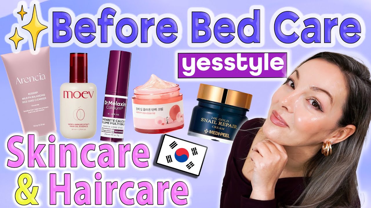 😴  Ritual Nocturno K-Beauty 🌙 | Glow Skin & Haircare Mientras Duermes SUPERNOVA LAURA x YESSTYLE