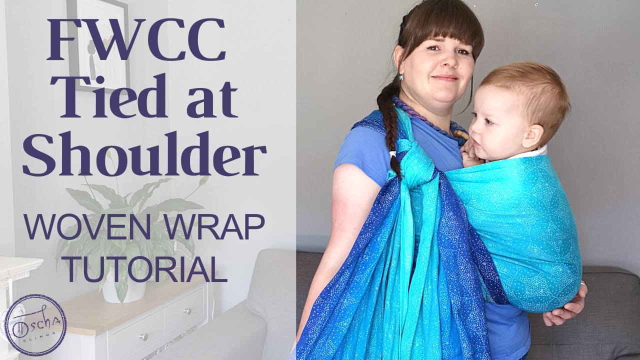 Front Wrap Cross Carry TIED AT SHOULDER | Woven Baby Wrap Tutorial | Front Carries