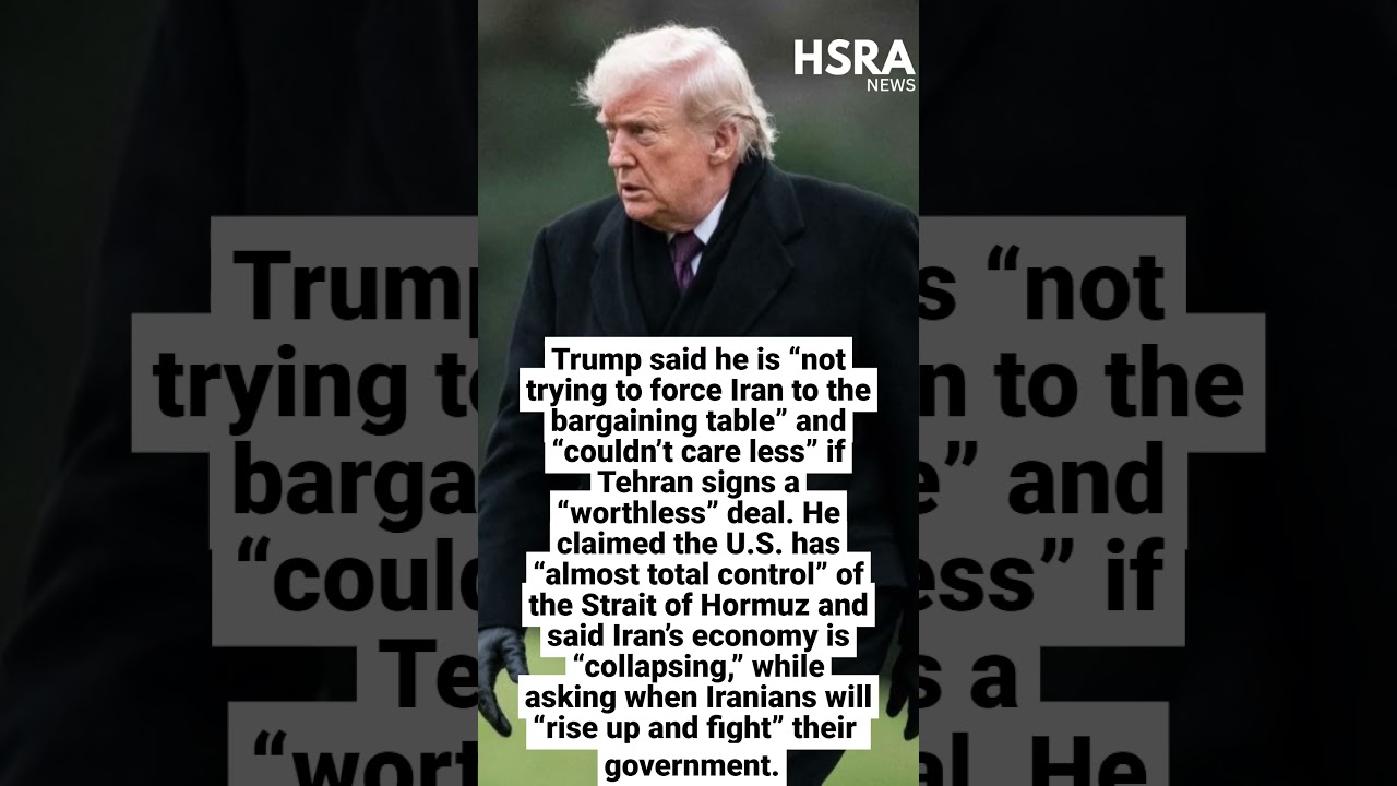 Trump Says He &ldquo;Couldn&rsquo;t Care Less&rdquo; About Iran Deal as US Strikes Continue #shorts #news #iranwar