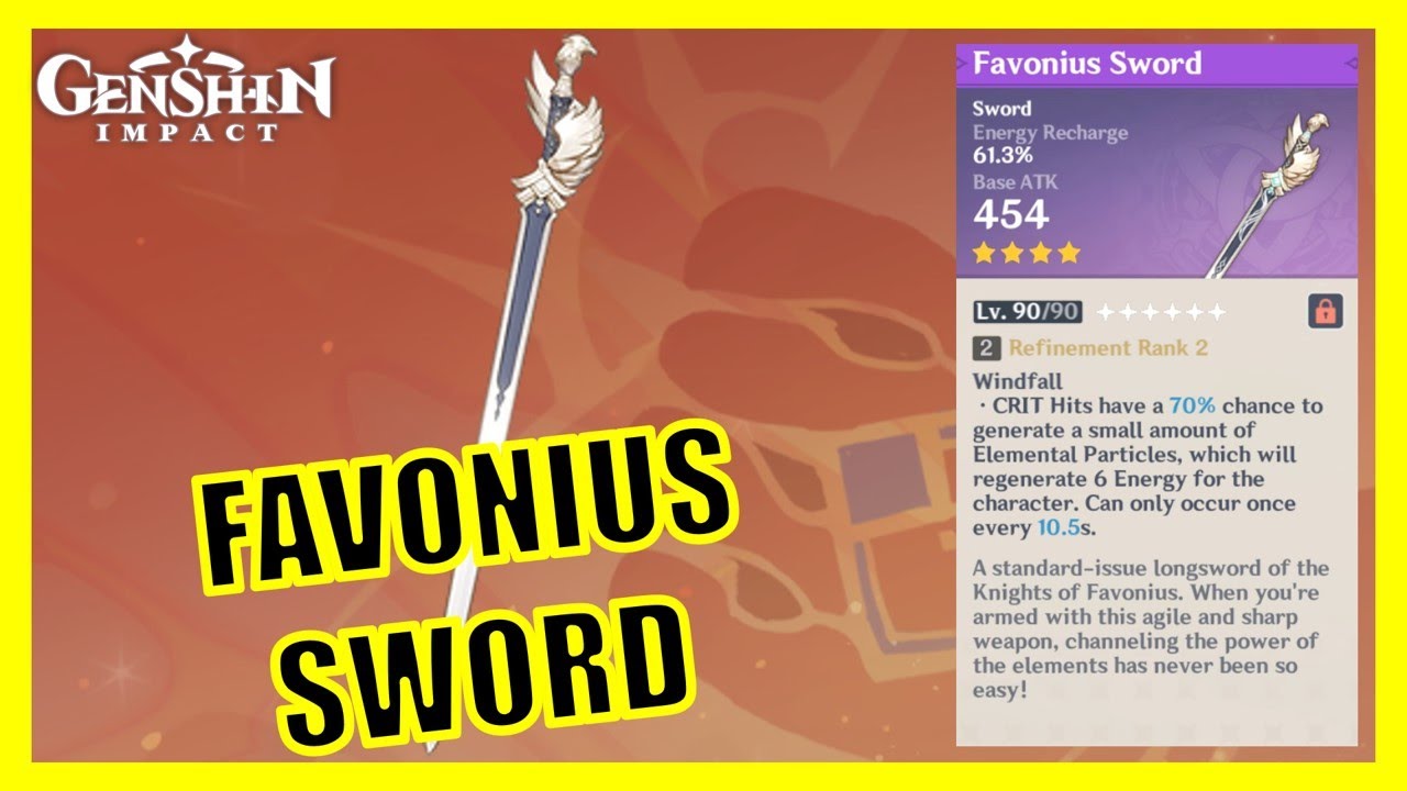 Ascend and Enhance Favonius Sword - Genshin Impact