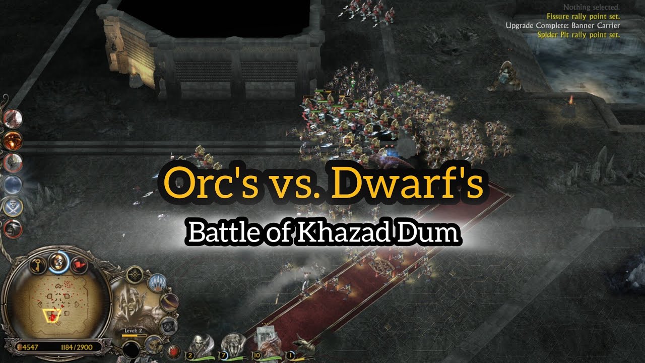 Battle for Middle Earth 2 / LOTR BFME 2 / 1.09 Patch / Orc's vs Dwarf's / Khazad Dum Freebuild