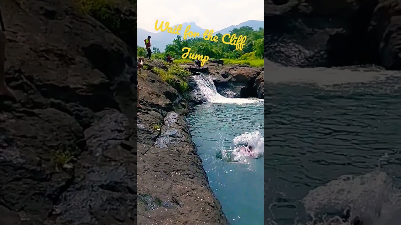 Cliff Jump 🚣&zwj;♀️ | The Secret waterfall 🌊| #mumbai #lonavala