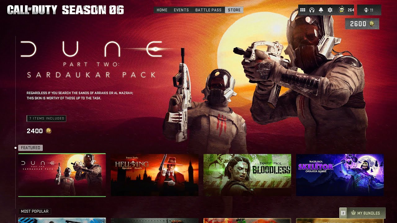 ALL 15+ NEW Bundles in MW2 Season 6 | Dune Crossover, Early Footage & Reactive Tracer Release Dates