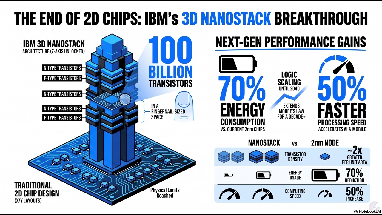 IBM Nanostack: вертикальная эволюция архитектуры 3D-чипов